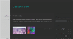 Desktop Screenshot of geekchef.com