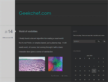 Tablet Screenshot of geekchef.com